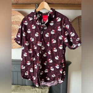 denim and flowers Santa shirt ricky singh celebrate life